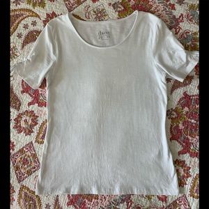 Denim & Company White T-shirt - XXS
